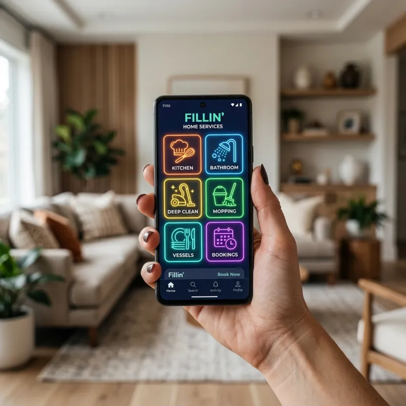 Fillin App Mockup